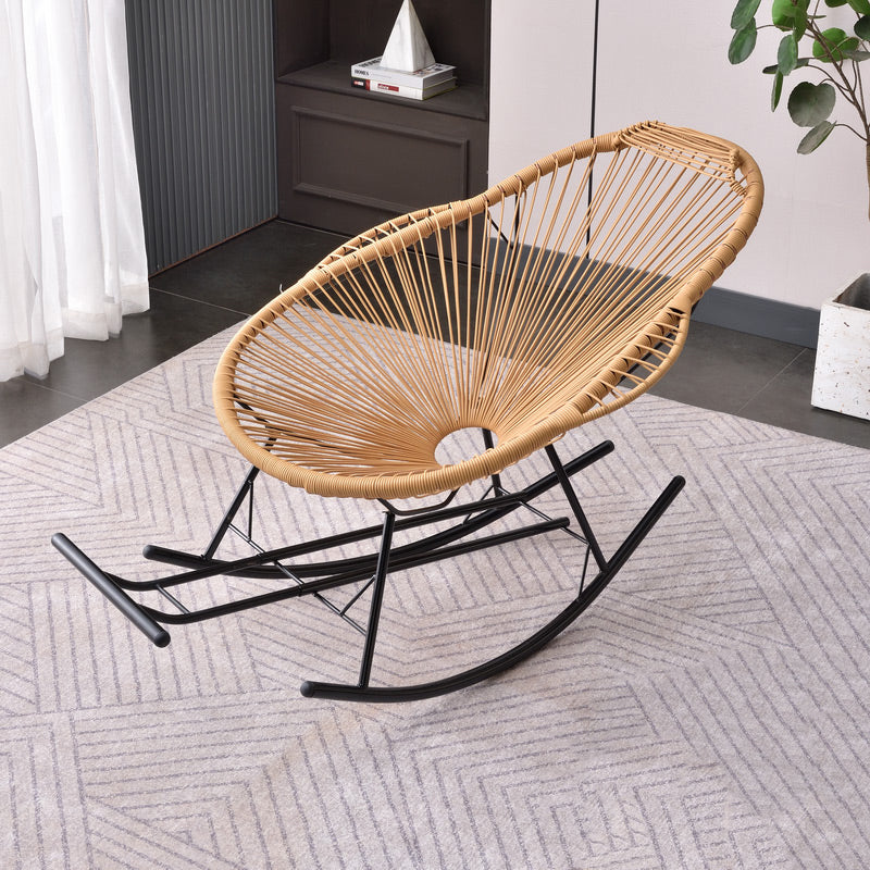 Simple Style Lounge Leisure Chaise Rocking Chair Home Iron Lazy Chair