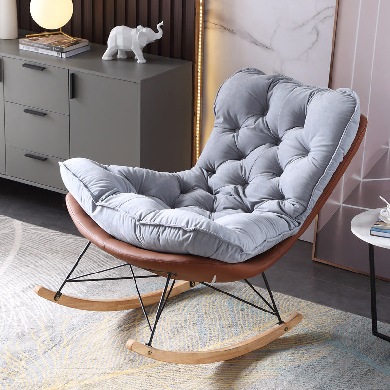 Contemporary Style Mother Feeding Rocking Chair Indoor Sofa Rocking Chair with Cushion