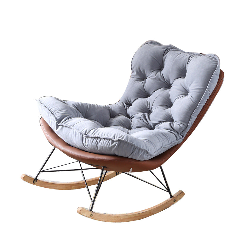 Contemporary Style Mother Feeding Rocking Chair Indoor Sofa Rocking Chair with Cushion