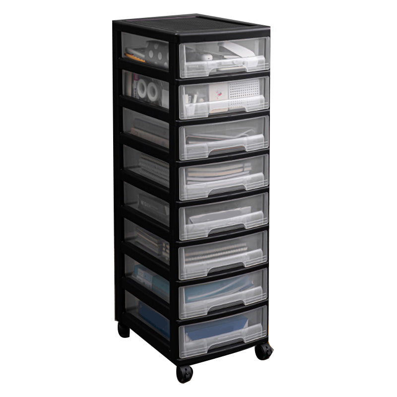 Vertical Transparent Filing Cabinet Modern Plastic File Cabinet