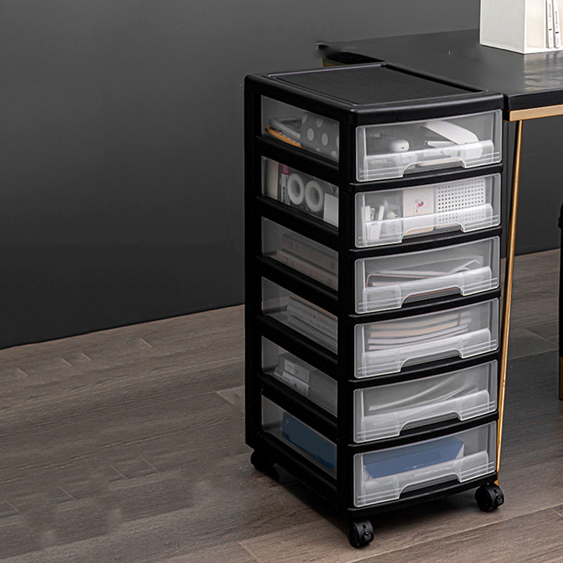 Vertical Transparent Filing Cabinet Modern Plastic File Cabinet