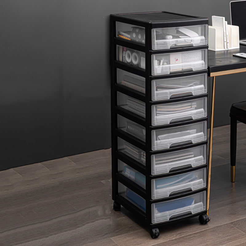 Vertical Transparent Filing Cabinet Modern Plastic File Cabinet