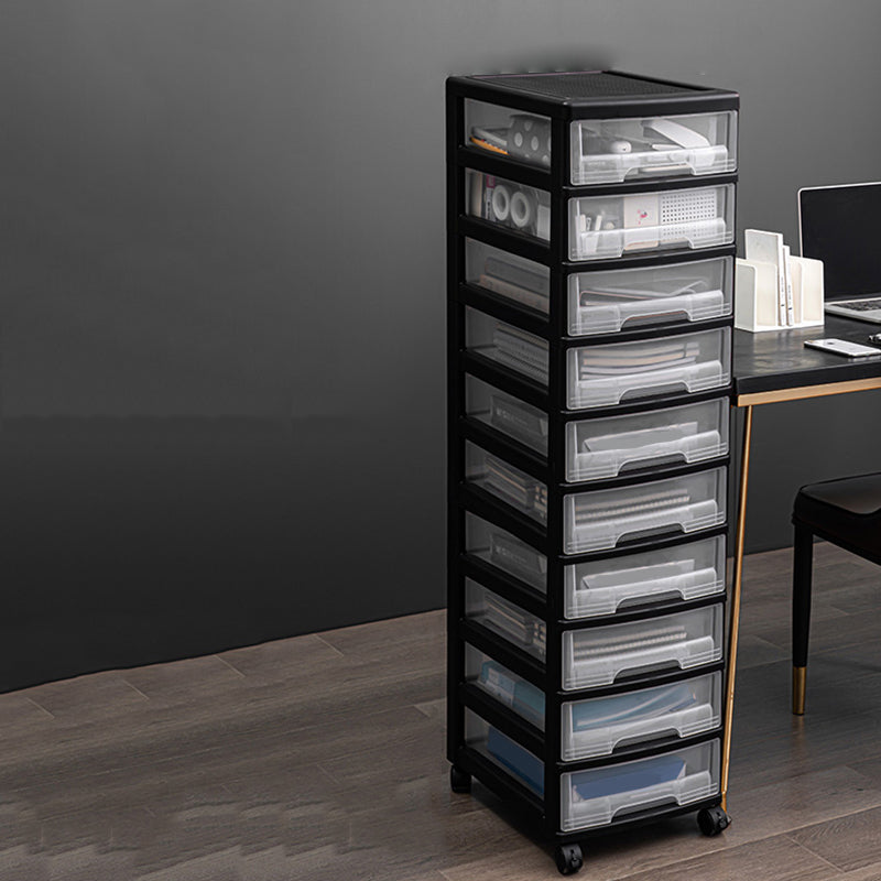 Vertical Transparent Filing Cabinet Modern Plastic File Cabinet