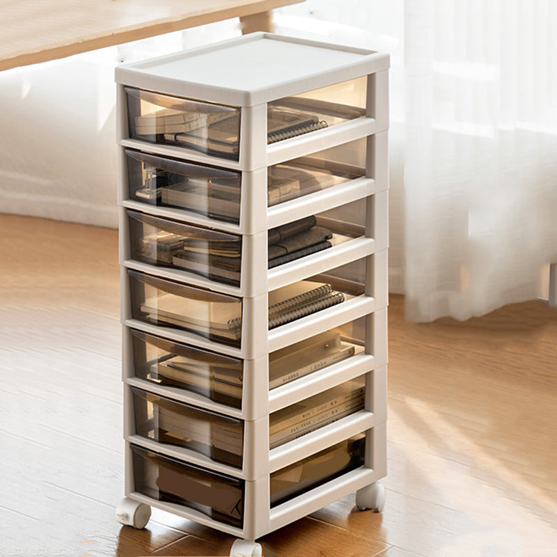 Vertical Transparent Filing Cabinet Modern Plastic File Cabinet