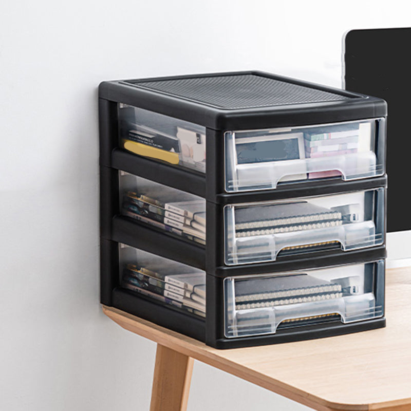 Modern Vertical Transparent File Cabinet Plastic Drawers File Cabinet