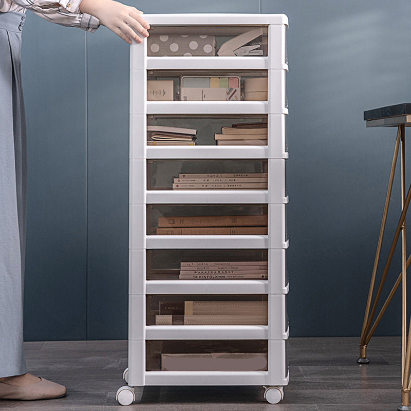 Modern Vertical Transparent File Cabinet Plastic Drawers File Cabinet