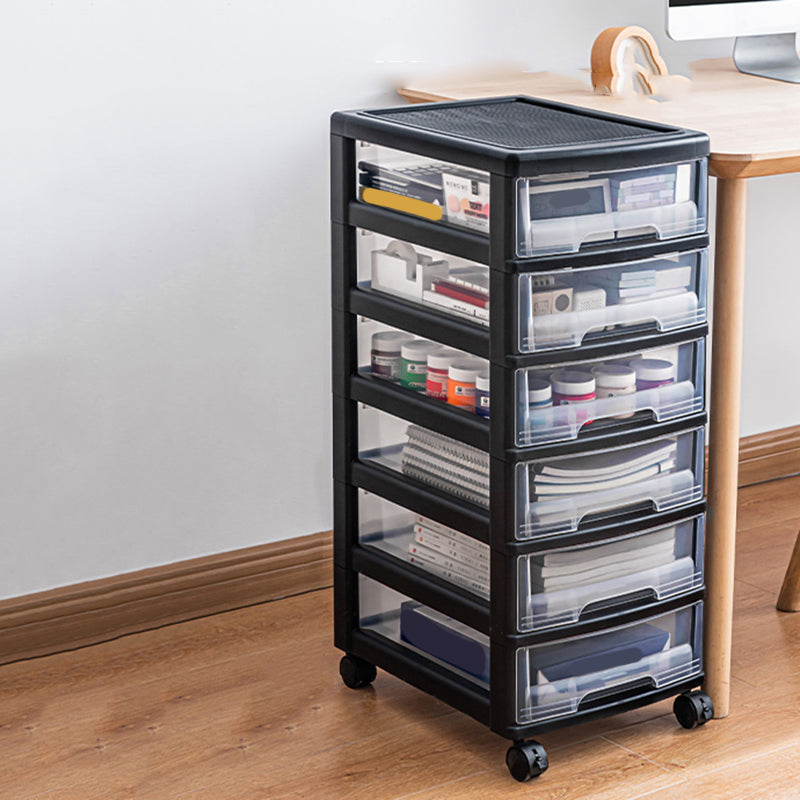 Modern Vertical Transparent File Cabinet Plastic Drawers File Cabinet