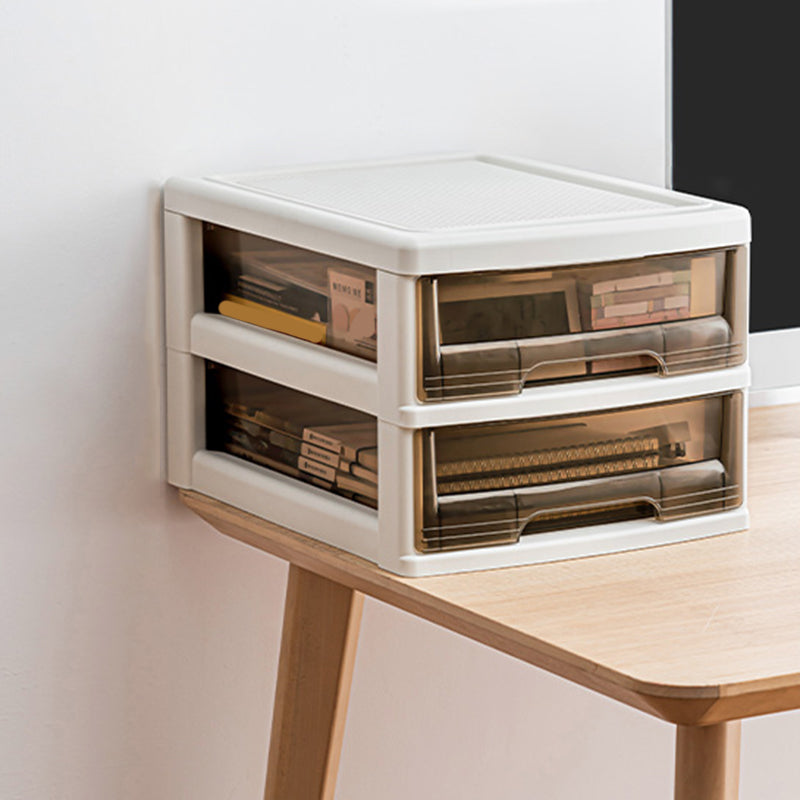 Modern Vertical Transparent File Cabinet Plastic Drawers File Cabinet