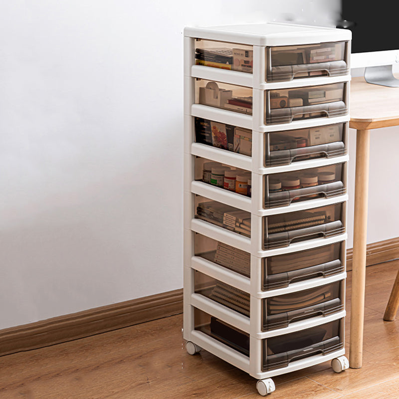 Modern Vertical Transparent File Cabinet Plastic Drawers File Cabinet