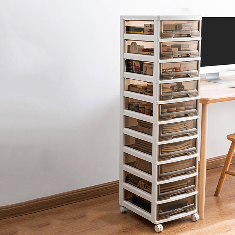 Modern Vertical Transparent File Cabinet Plastic Drawers File Cabinet