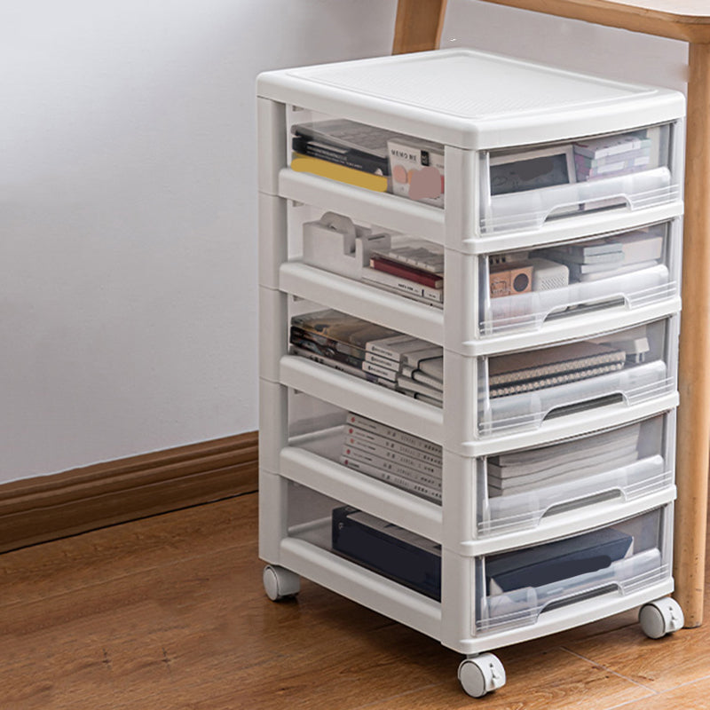 Modern Vertical Transparent File Cabinet Plastic Drawers File Cabinet