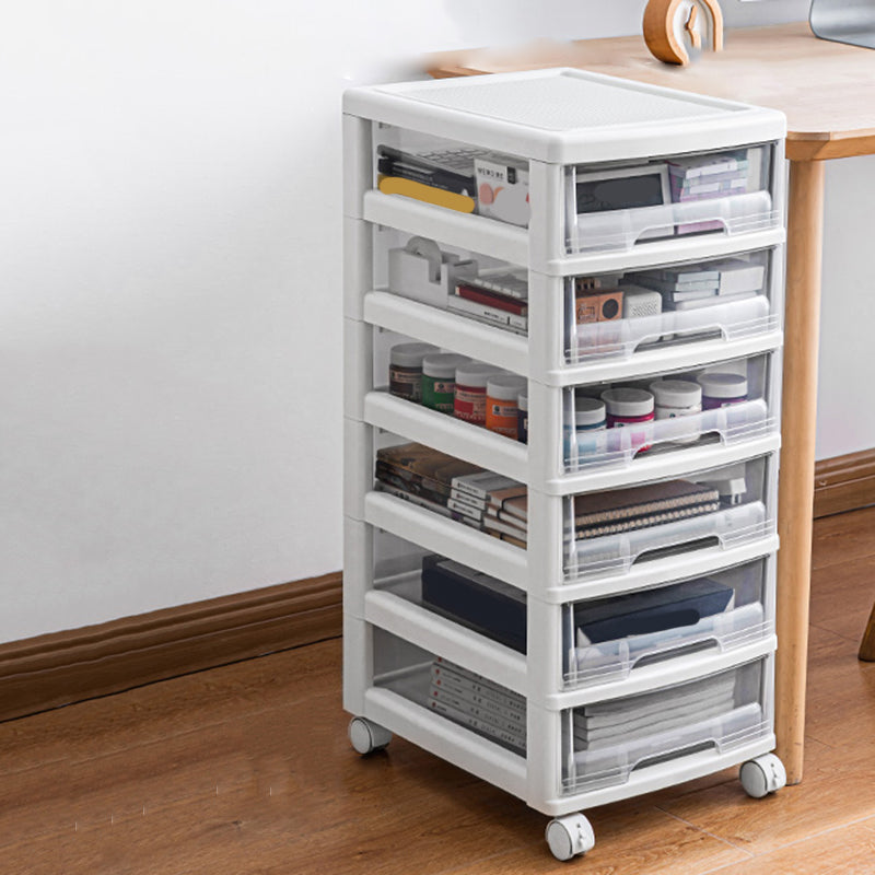 Modern Vertical Transparent File Cabinet Plastic Drawers File Cabinet