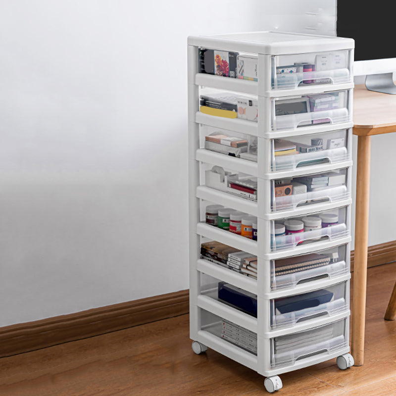 Modern Vertical Transparent File Cabinet Plastic Drawers File Cabinet