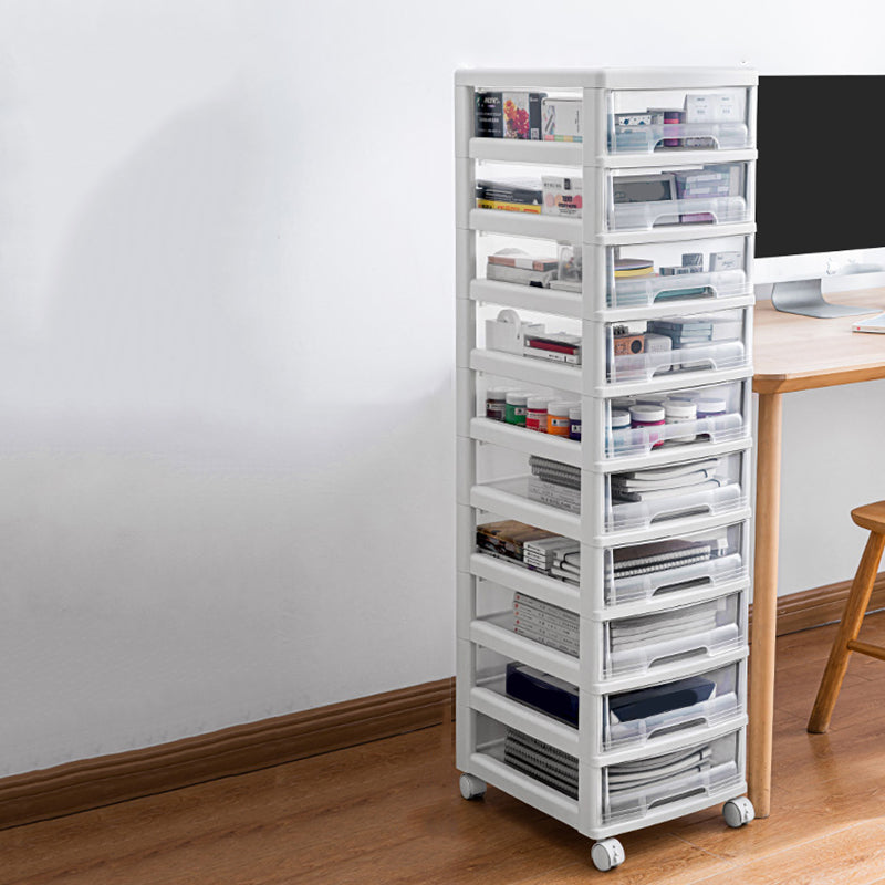 Modern Vertical Transparent File Cabinet Plastic Drawers File Cabinet