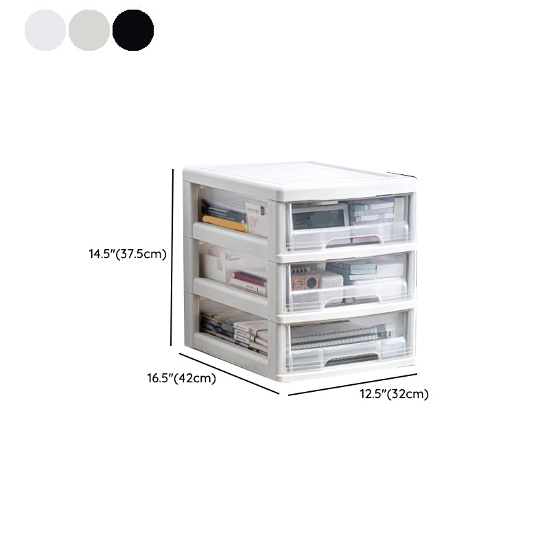 Modern Vertical Transparent File Cabinet Plastic Drawers File Cabinet