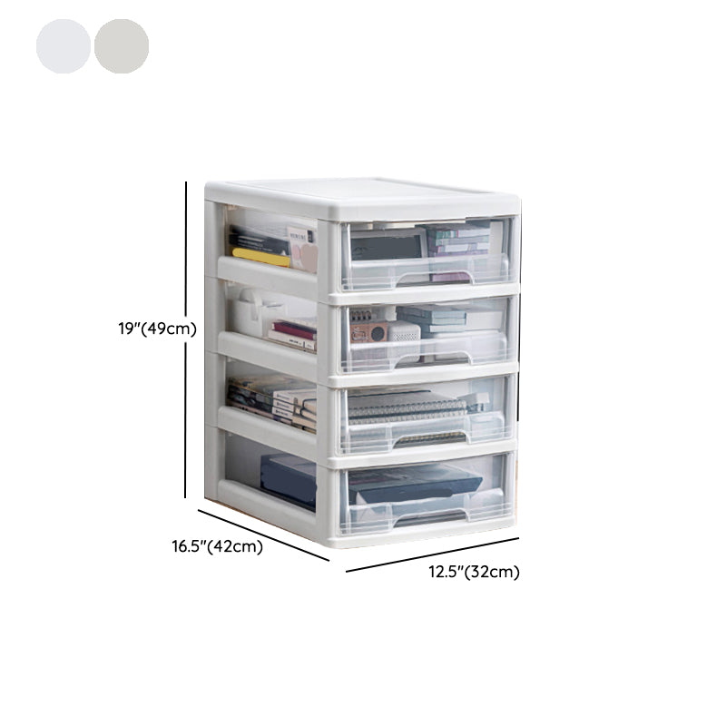 Modern Vertical Transparent File Cabinet Plastic Drawers File Cabinet