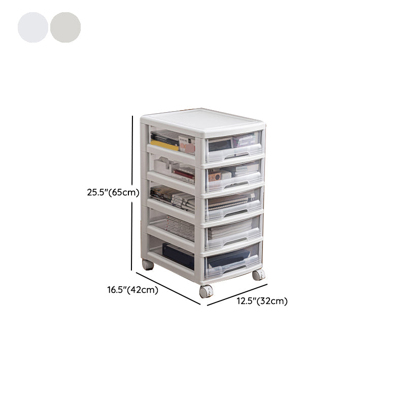 Modern Vertical Transparent File Cabinet Plastic Drawers File Cabinet