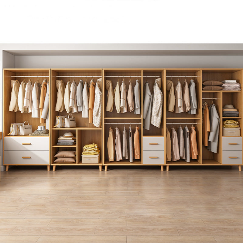 Rectangular Wardrobe Cabinet Modern Simple Wooden Wardrobe Cabinet