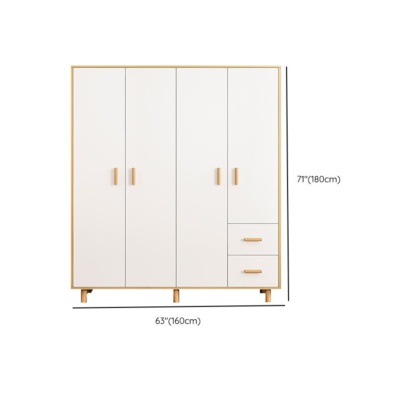 Rectangular Wardrobe Cabinet Modern Simple Wooden Wardrobe Cabinet