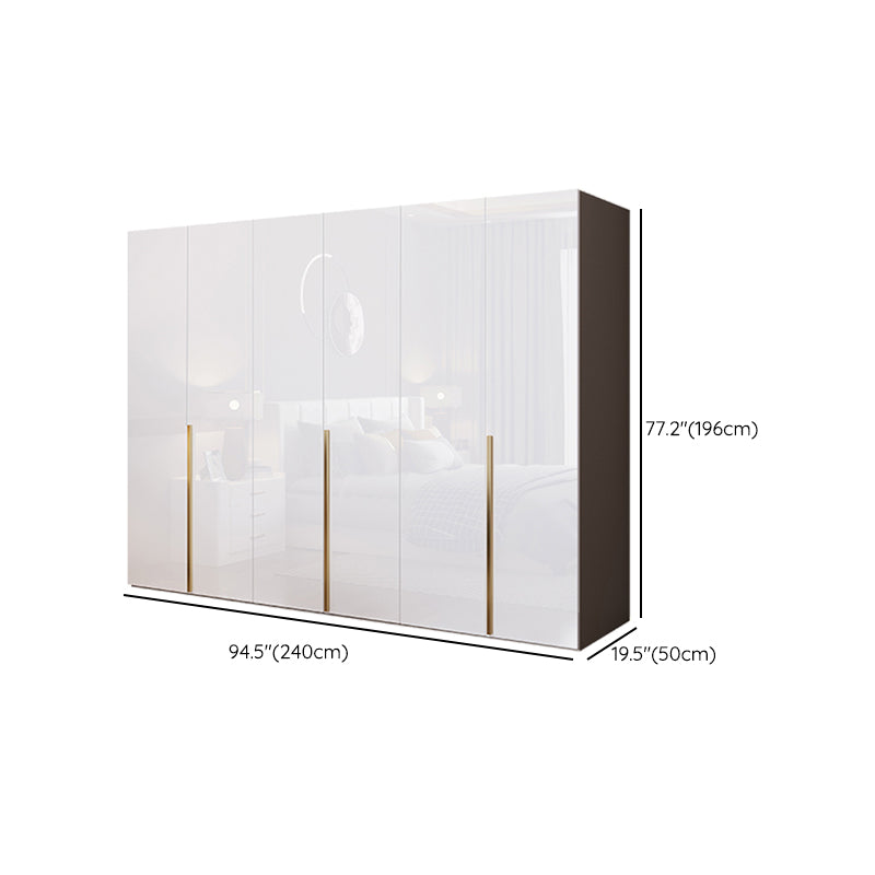 Bedroom Soft Close Doors Armoire Modern Style Wooden Wardrobe Cabinet