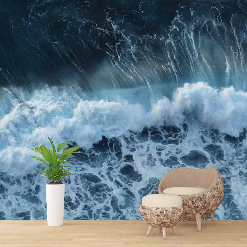 Sea Print Tropical Peel and Stick Wall Mural Photography Stain Resistant