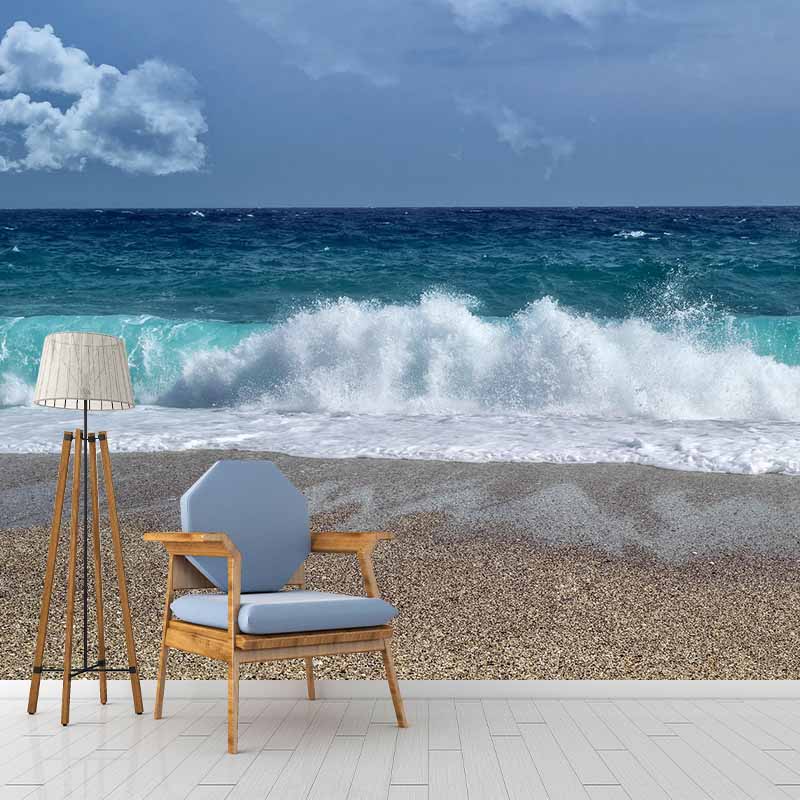 Photography Sea Pattern Mildew Resistant Wall Mural Tropical Non-Pasted