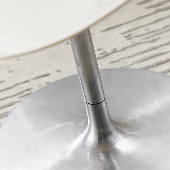 Modern Rotatable Backrest Acrylic Chair with Metal Base for Cafe