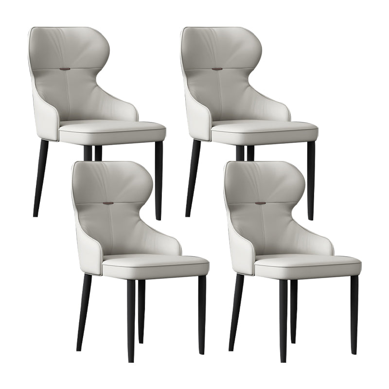 Industrial Style Arm Chair Faux Leather Wingback Chair for Living Room