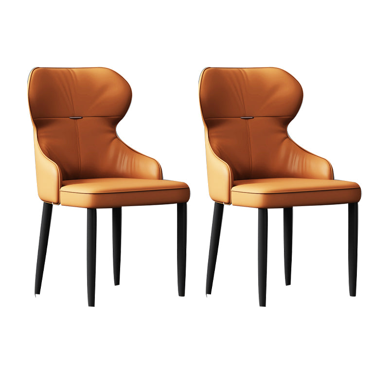 Industrial Style Arm Chair Faux Leather Wingback Chair for Living Room