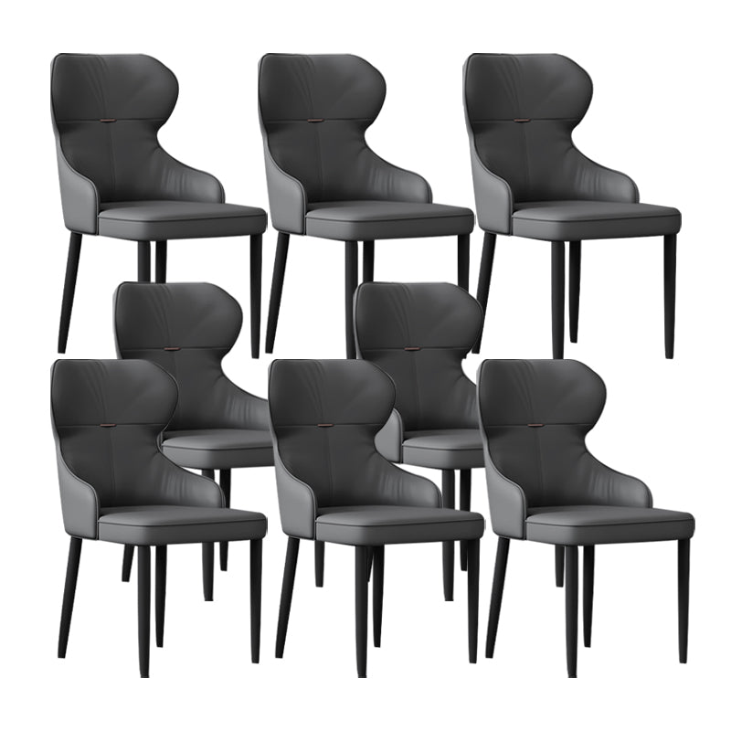 Industrial Style Arm Chair Faux Leather Wingback Chair for Living Room