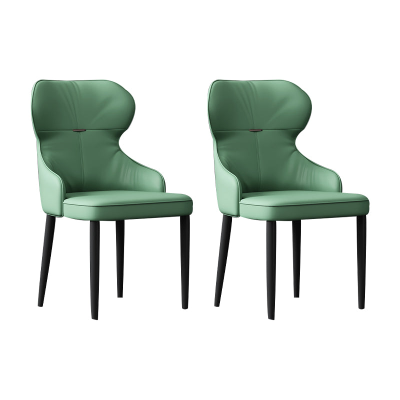 Industrial Style Arm Chair Faux Leather Wingback Chair for Living Room