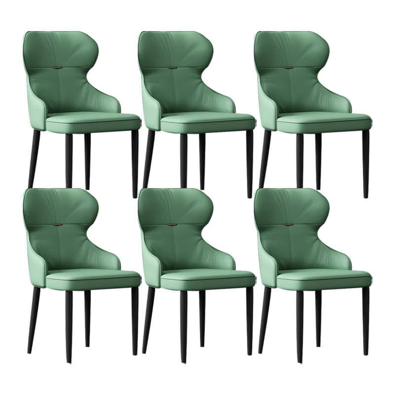 Industrial Style Arm Chair Faux Leather Wingback Chair for Living Room
