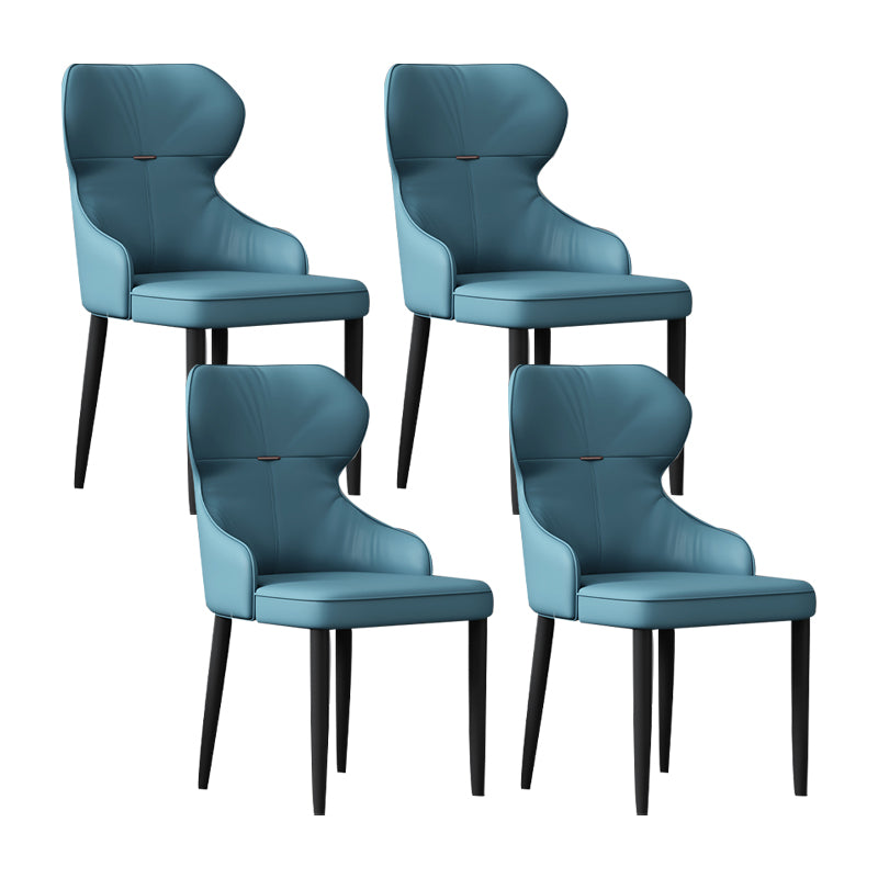 Industrial Style Arm Chair Faux Leather Wingback Chair for Living Room