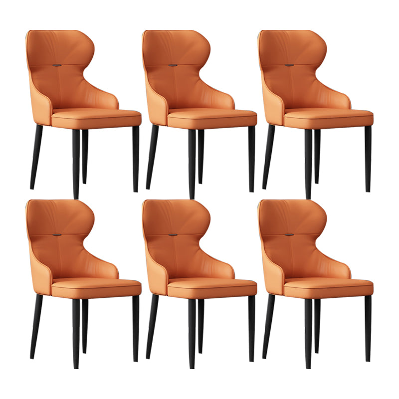 Industrial Style Arm Chair Faux Leather Wingback Chair for Living Room