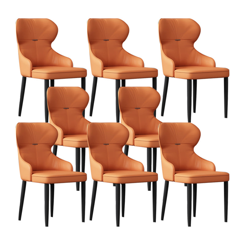 Industrial Style Arm Chair Faux Leather Wingback Chair for Living Room