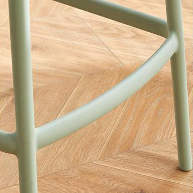 Contemporary Acrylic Bar Stools Indoor Low Back Counter Chair