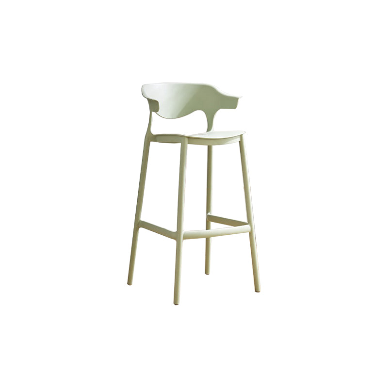 Contemporary Acrylic Bar Stools Indoor Low Back Counter Chair