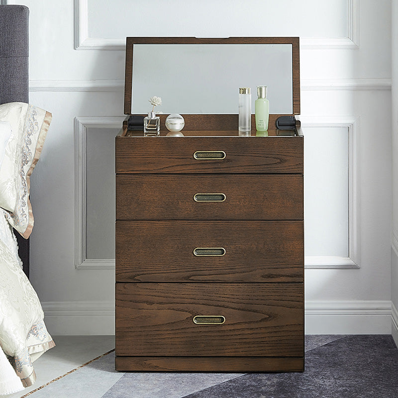 Traditions With Drawer Oak Mirror With Stool Vanity Dressing Table