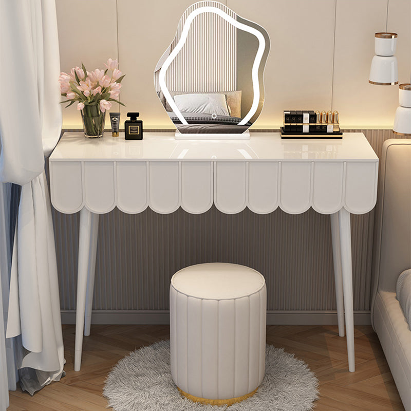 Contemporary Wooden Vanity Dressing Table with Storage Drawers