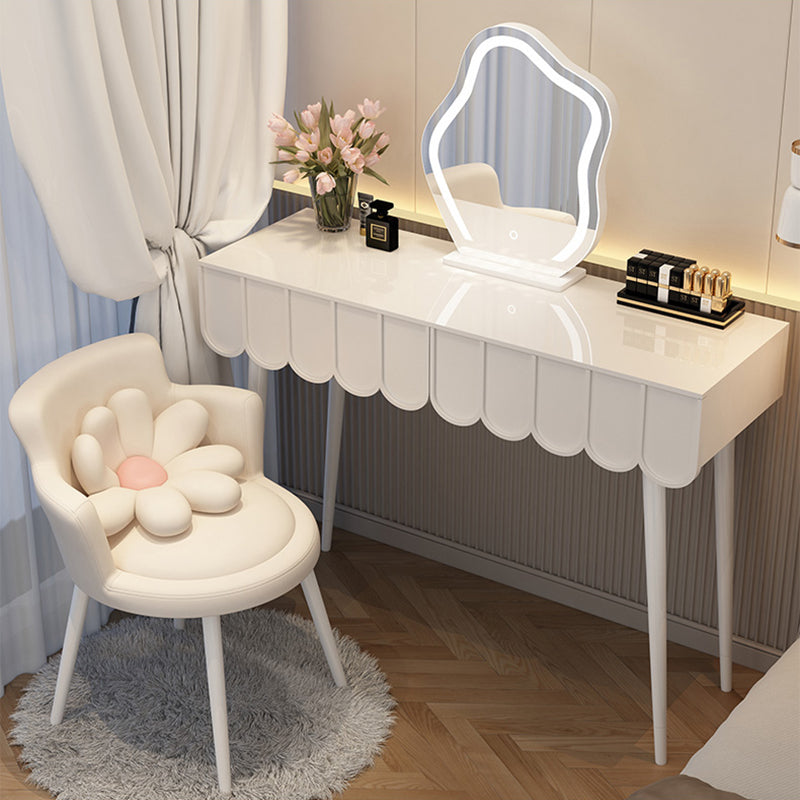 Contemporary Wooden Vanity Dressing Table with Storage Drawers