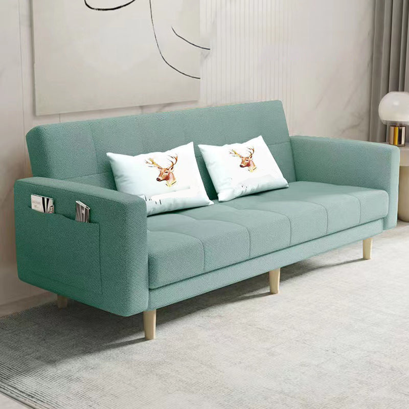 Scandinavian Seating Living Room Square Arm Biscuit Back Standard Settee