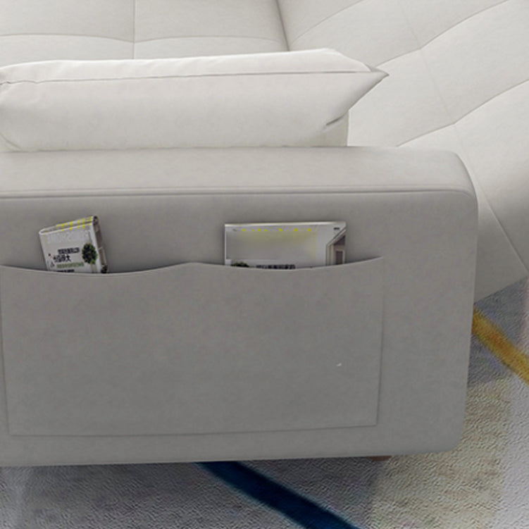 Scandinavian Seating Living Room Square Arm Biscuit Back Standard Settee