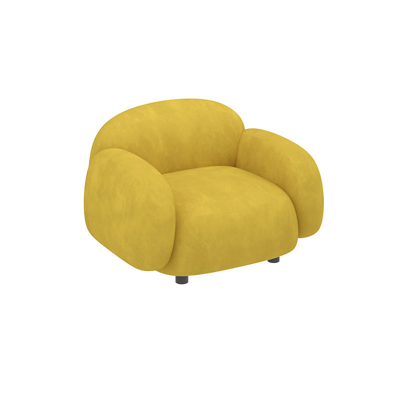 Scandinavian Sofa Fabric Cushions Square Arm Living Room Standard Seating