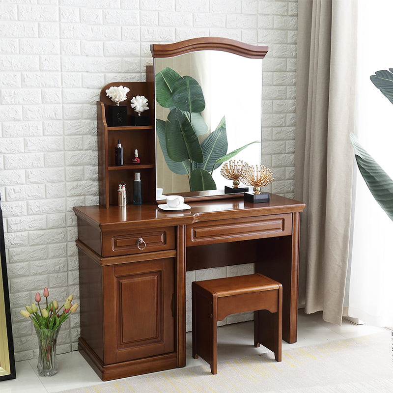 Mid-Century Modern Make-up Vanity Mirror Dressing Table with Drawer