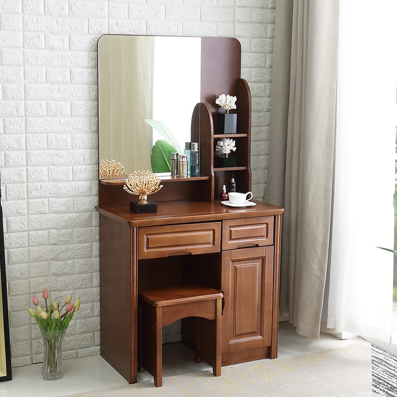 Mid-Century Modern Make-up Vanity Mirror Dressing Table with Drawer