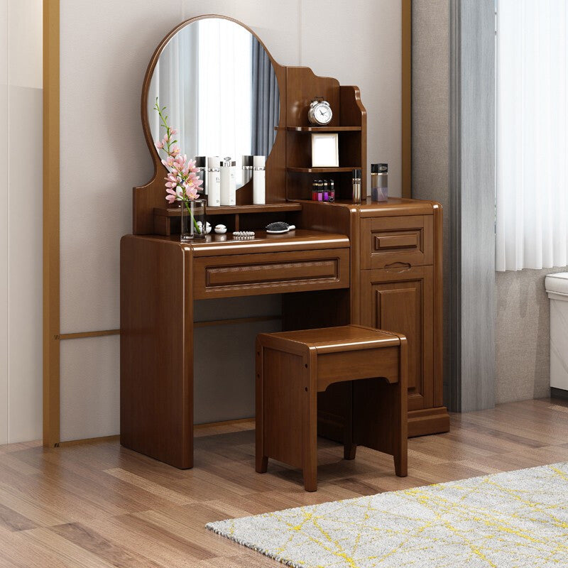 Mid-Century Modern Make-up Vanity Mirror Dressing Table with Drawer