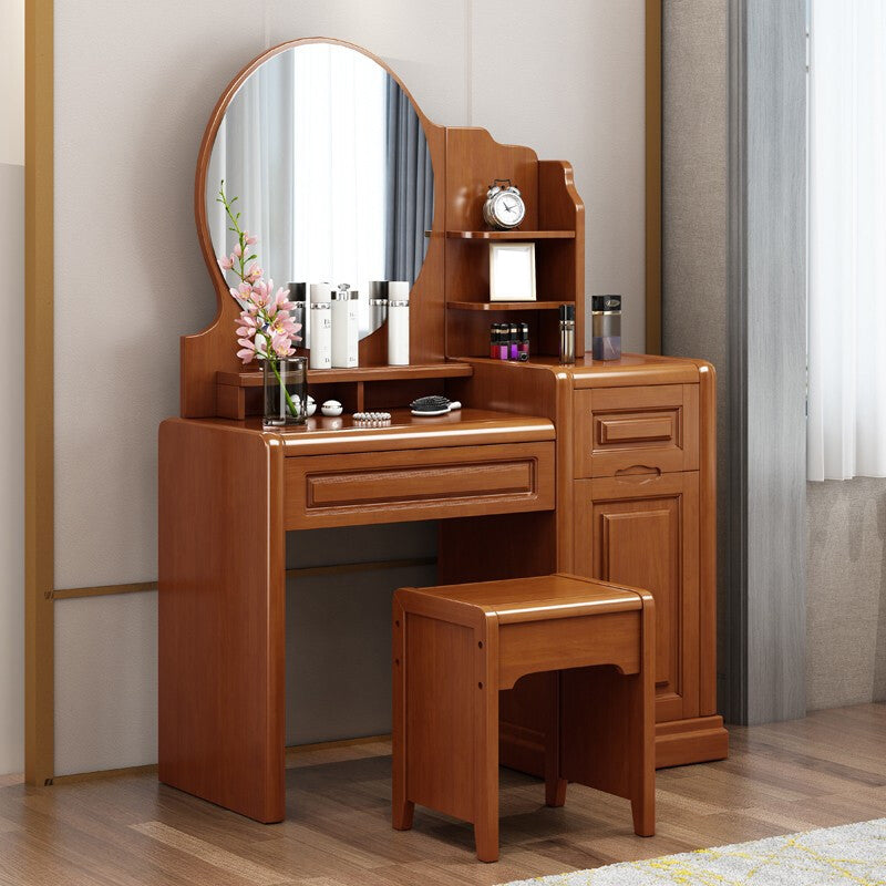 Mid-Century Modern Make-up Vanity Mirror Dressing Table with Drawer