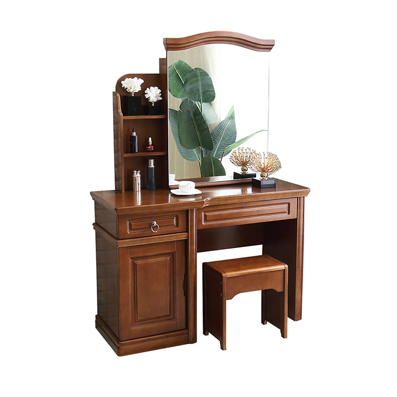 Mid-Century Modern Make-up Vanity Mirror Dressing Table with Drawer