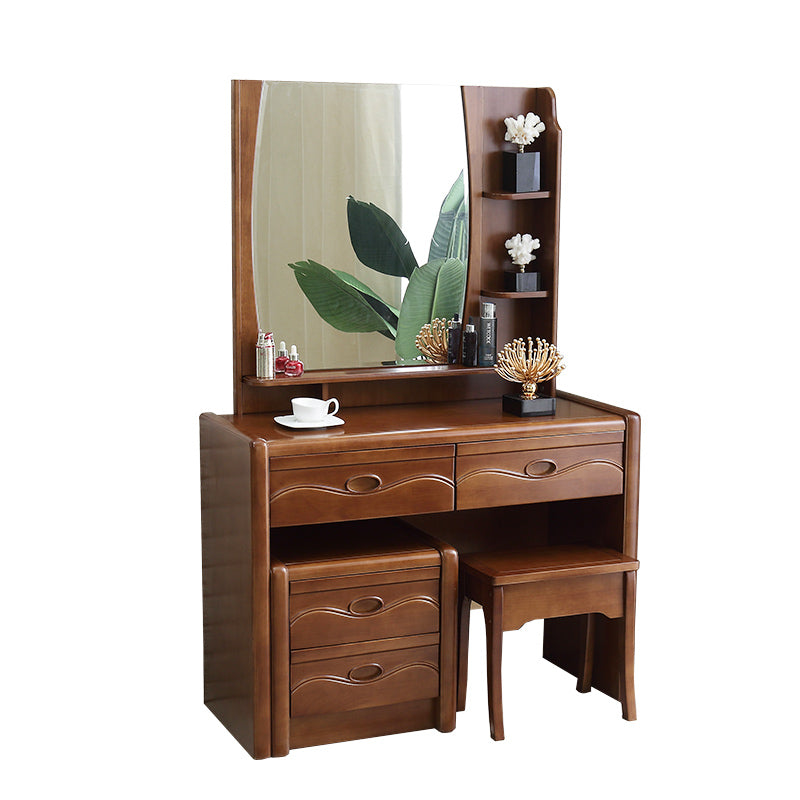 Mid-Century Modern Make-up Vanity Mirror Dressing Table with Drawer