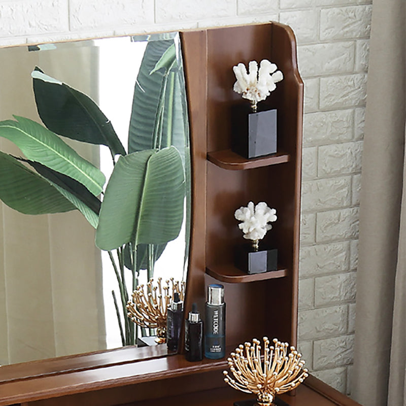 Mid-Century Modern Make-up Vanity Mirror Dressing Table with Drawer